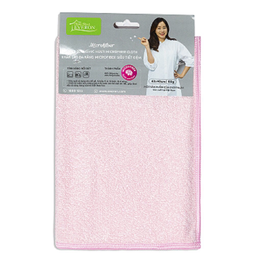 Khăn lau đa năng Microfiber siêu tiết kiệm kích thước 40cm x 40cm ( giao màu ngẫu nhiên )