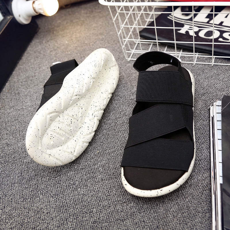 Giày Sandals Vải Canvas Phong Cách Hàn Quốc Cho Nam Và Nữ