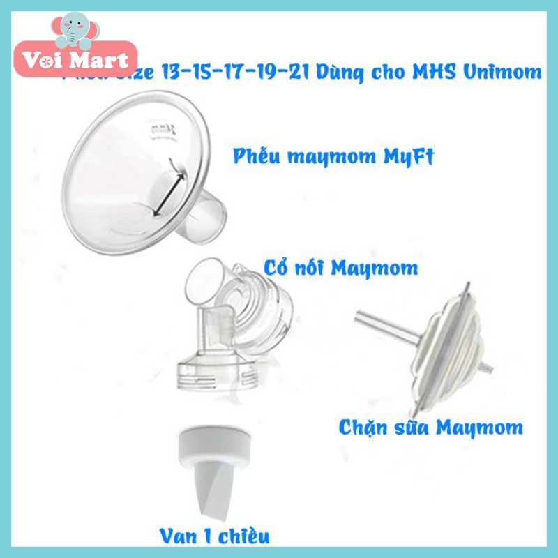 Phễu hút sữa cổ hẹp Maymom dùng cho máy hút sữa