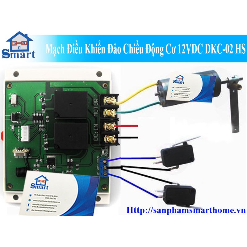 Mạch điều khiển đảo chiều động cơ 12v