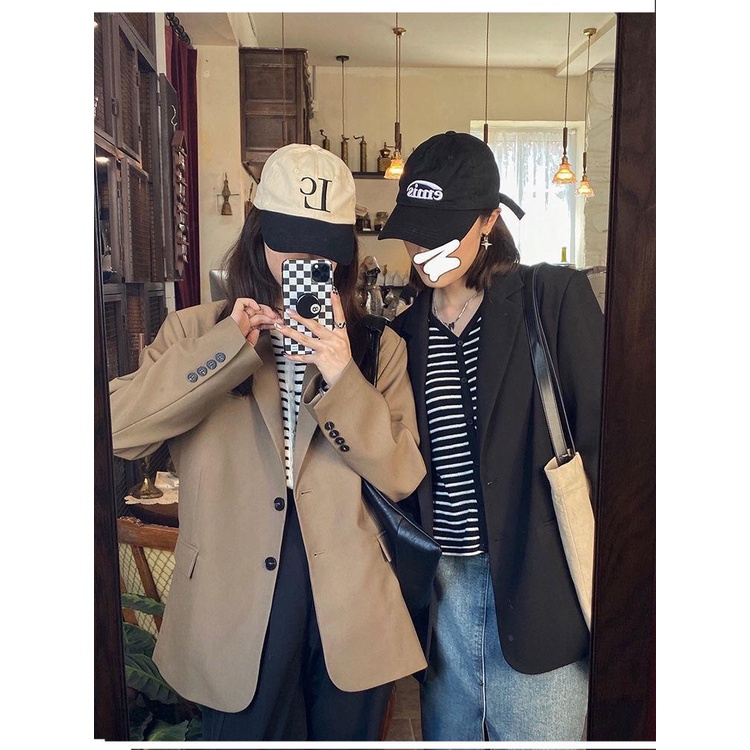 Áo Khoác Blazer Vest Dáng Rộng Phong Cách Hàn Quốc Thời Trang Xuân Thu  Mới Cho Nữ  Oversize Blazer