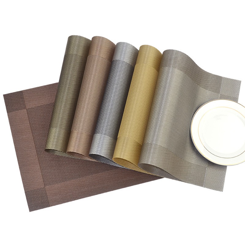 Tấm lót bàn ăn, placemat : miếng thảm trải bàn ăn PVC cách nhiệt, cao cấp, chống trượt