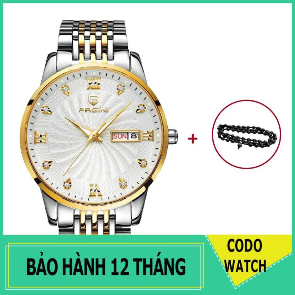 Đồng Hồ Nam PAGINI PA5588 Mặt Đính Đá - Dây Thép, Kim Loại Không Gỉ Cao Cấp - Fullbox Bảo Hành 12 Th