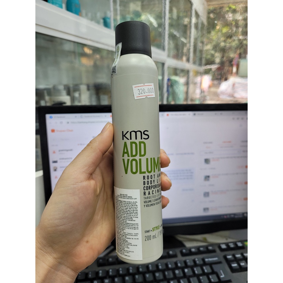 XỊT KMS NÂNG TÓC ADDVOLUME ROOT AND BODY LIFT 200ml