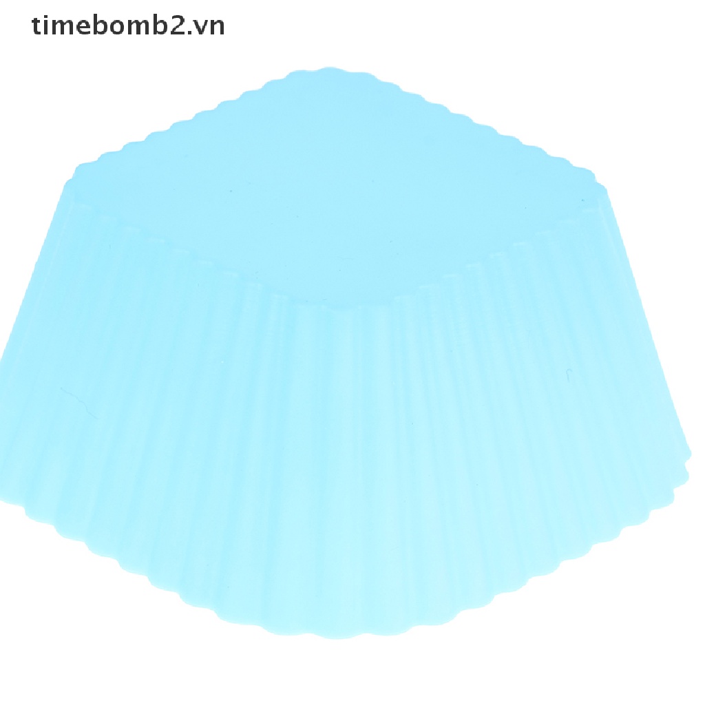 Set 10 Khuôn Silicone Làm Bánh Tạo Hình Vuông Tiện Dụng