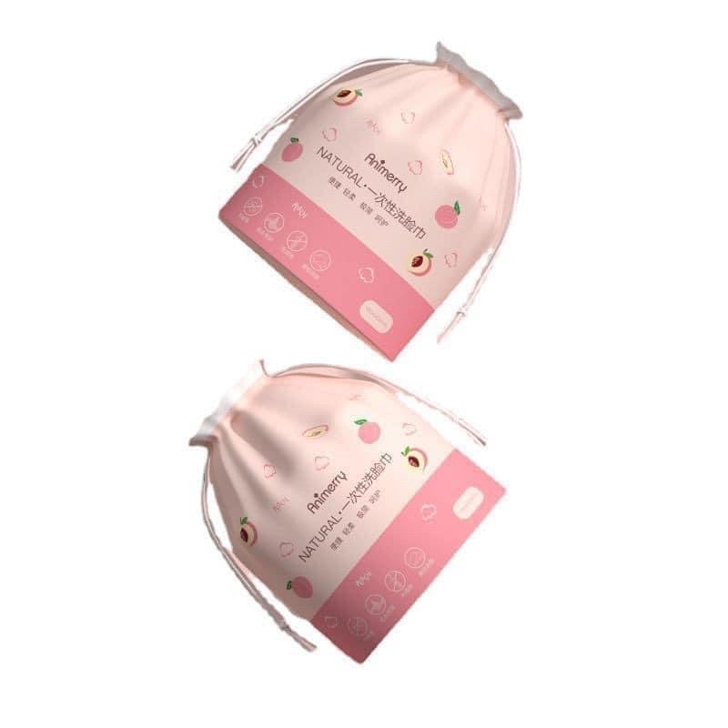 COMBO 4 Túi Khăn Mặt Khô Dùng 1 Lần 100% Bông Tự Nhiên - Cuộn Khăn Mặt Tẩy Trang, Lau Mặt Khô, Ướt