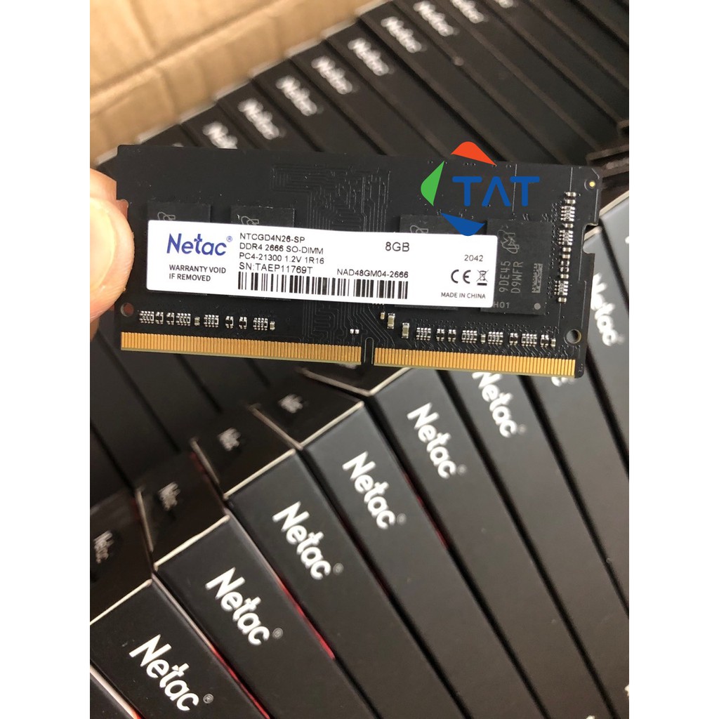RAM LAPTOP DDR4 8GB Netac Bus 2666MHz Chính Hãng