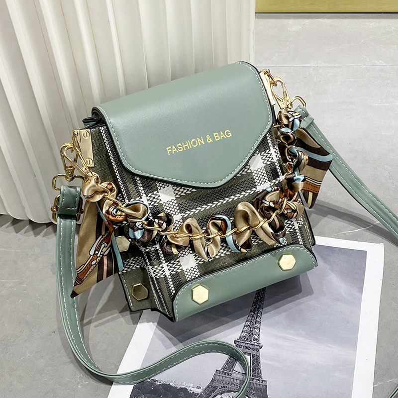 Ielgy Túi Đựng Điện Thoại Đeo Chéo Họa Tiết Caro Phong Cách Hàn Quốc Chất Lượng Cao Cho Nữ