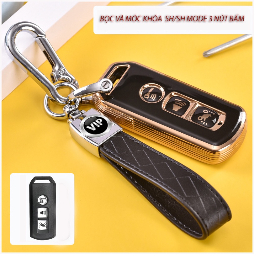 Bọc chìa khóa xe máy và móc khóa đẹp sang trọng nhựa TPU cho SH, Sh 350i, Sh Modeio, Winner X, Vision, Lead đời mới 2022