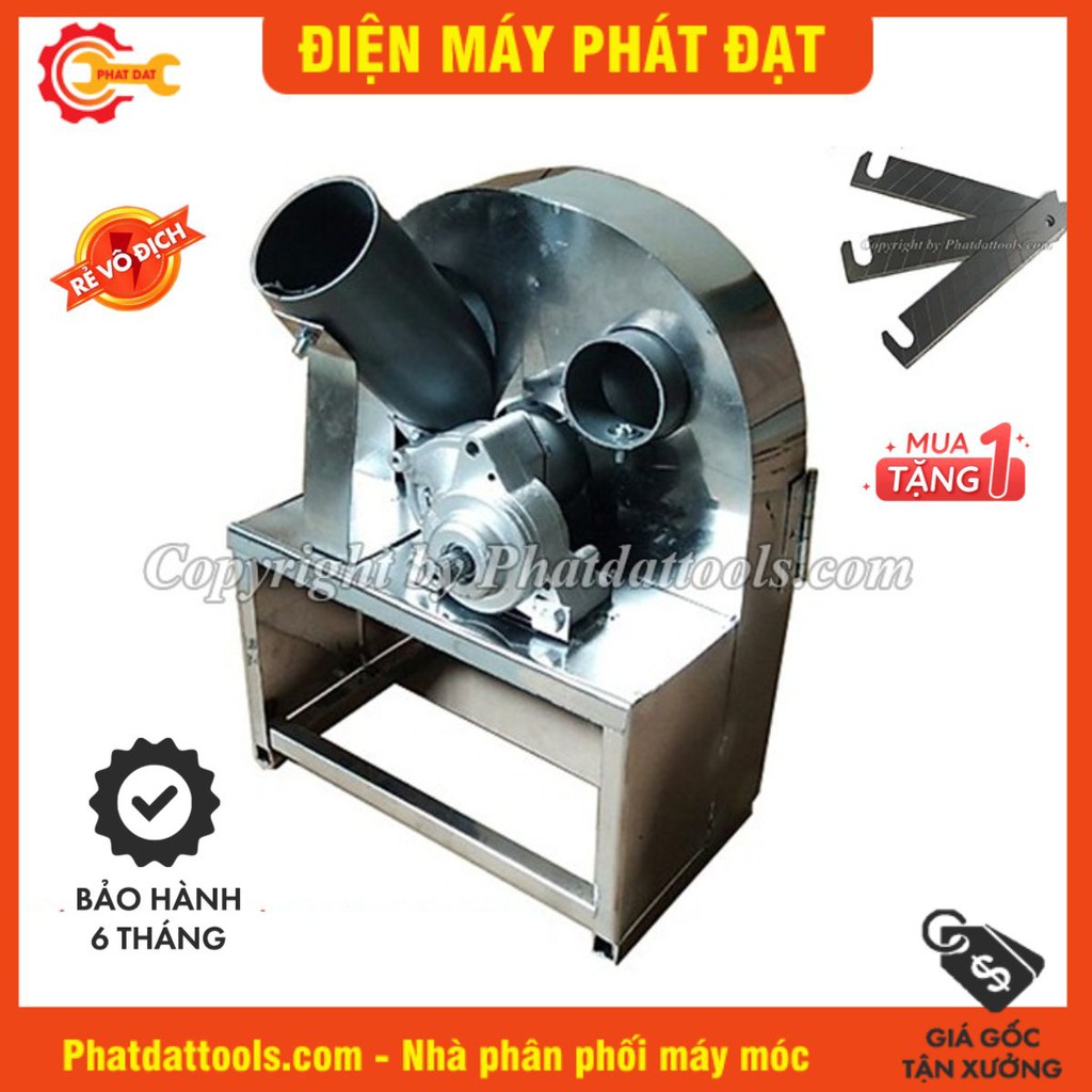 Máy thái hành tỏi quay tay vỏ inox-Bền đẹp,dễ vệ sinh-Tặng kèm 3 lưỡi thái hành thay thế