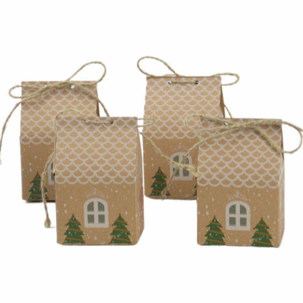 Hộp Đựng Kẹo Bánh Quy Trang Trí Giáng Sinh Năm Mới DIY