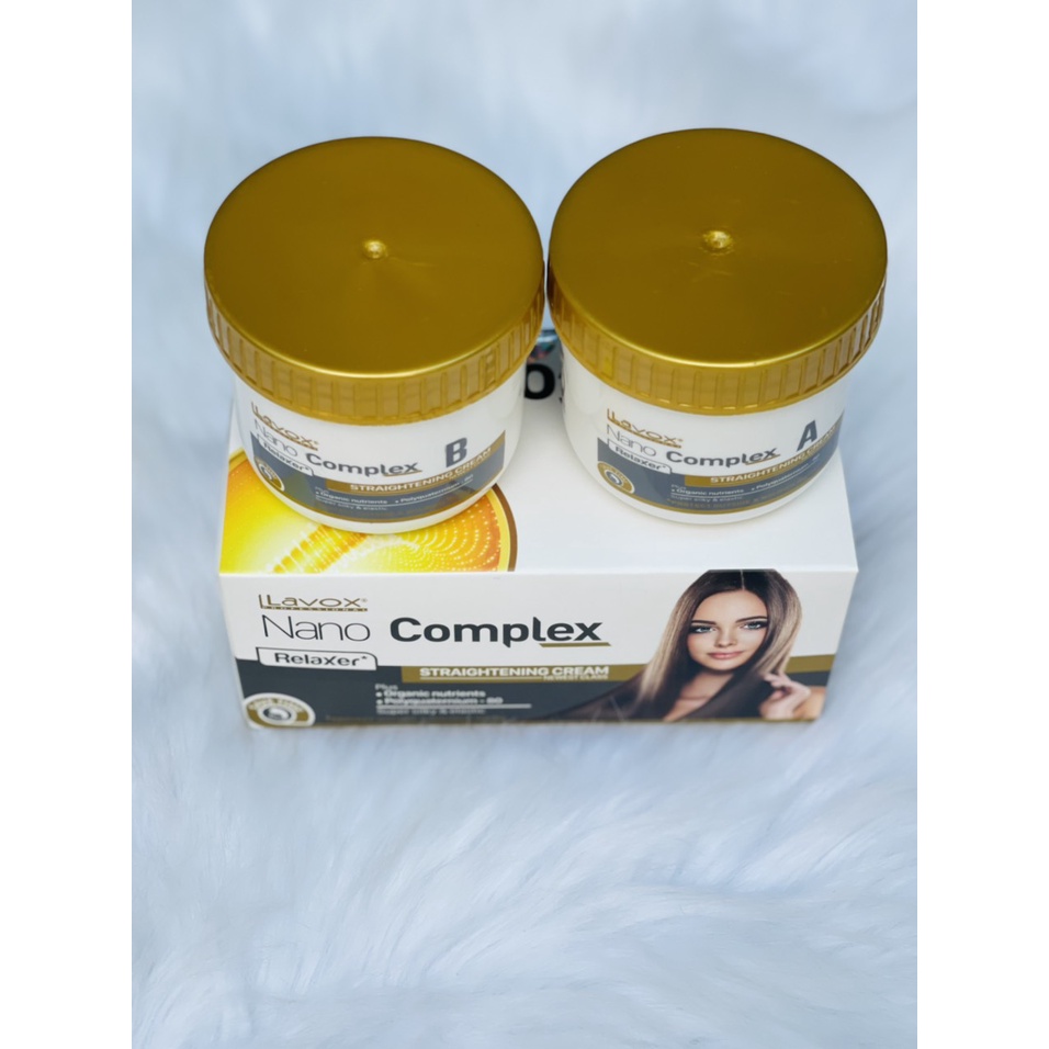 Kem Duỗi thẳng tóc Cao Cấp với công nghệ Nano Complex  thương hiệu LAVOX 2x150ml - Cải thiện tóc hư tổn