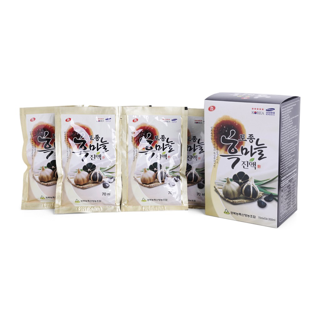 HỘP 30 GÓI NƯỚC ÉP TỎI ĐEN CHAM KOREAN TRADITIONAL BLACK GARLIC GYEONGBUK