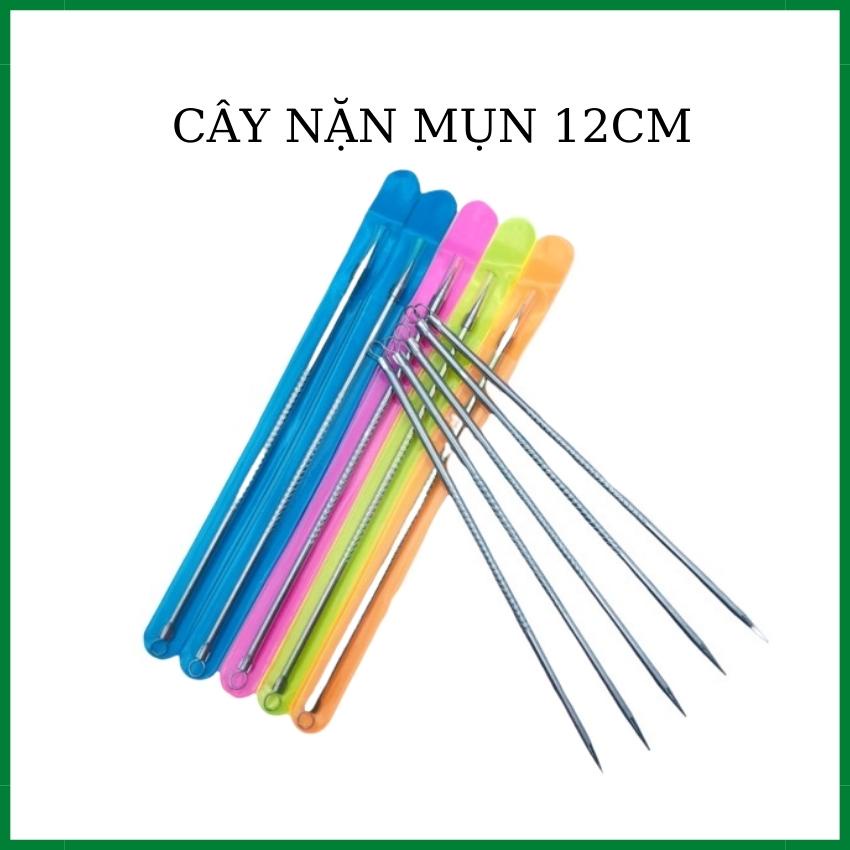 Cây lấy mụn, que nặn mụn 2 đầu 12cm, dụng cụ nặn mụn đầu đen, mụn trứng cá dùng trong spa