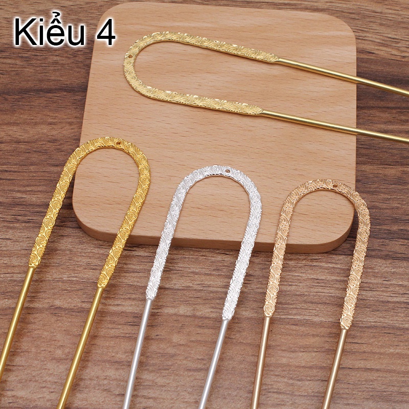 Cán trâm đúc chữ U nguyên liệu làm trâm làm trang sức cổ trang cosplay đôn hoàng quý phi