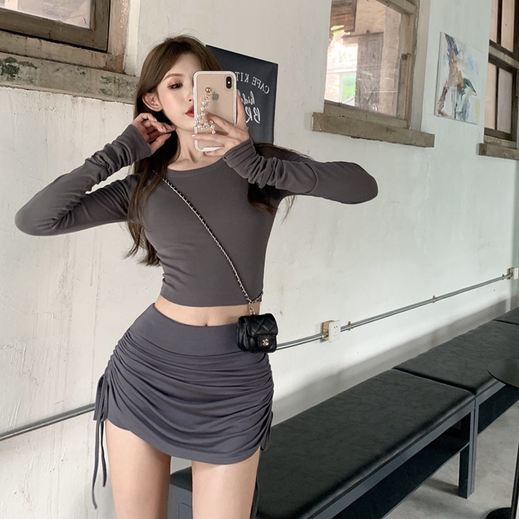 Chân Váy Rút Dây Ngắn Chân Váy Body Chất Liệu Thun Co Dãn Cao cấp Thời Trang Sugal CV NU 013V3