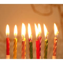 Nến Nhũ Xoắn Vỉ 10 cây trang trí bánh sinh nhật