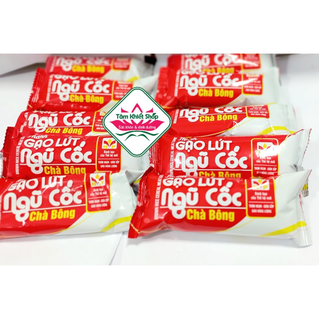 10 Thanh Gạo Lứt Ngũ Cốc Chà Bông Gạo Lứt Ngũ Cốc Rong Biển .hsd:4/2024