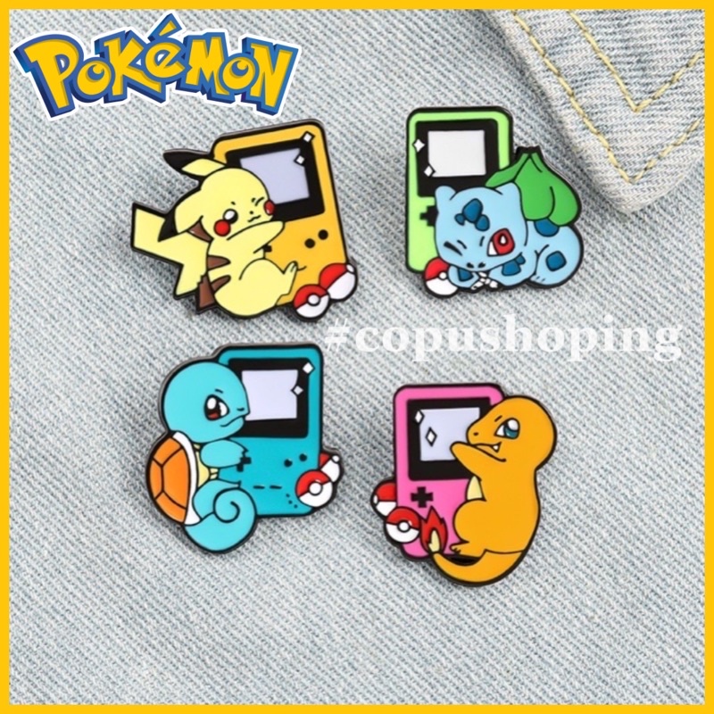 Pin Huy hiệu hình nhân vật Pokémon Go