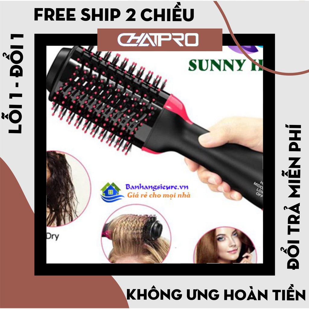 Lược sấy tóc đa năng, lược sấy tóc xoay 360 độ [Bh 12 tháng] .