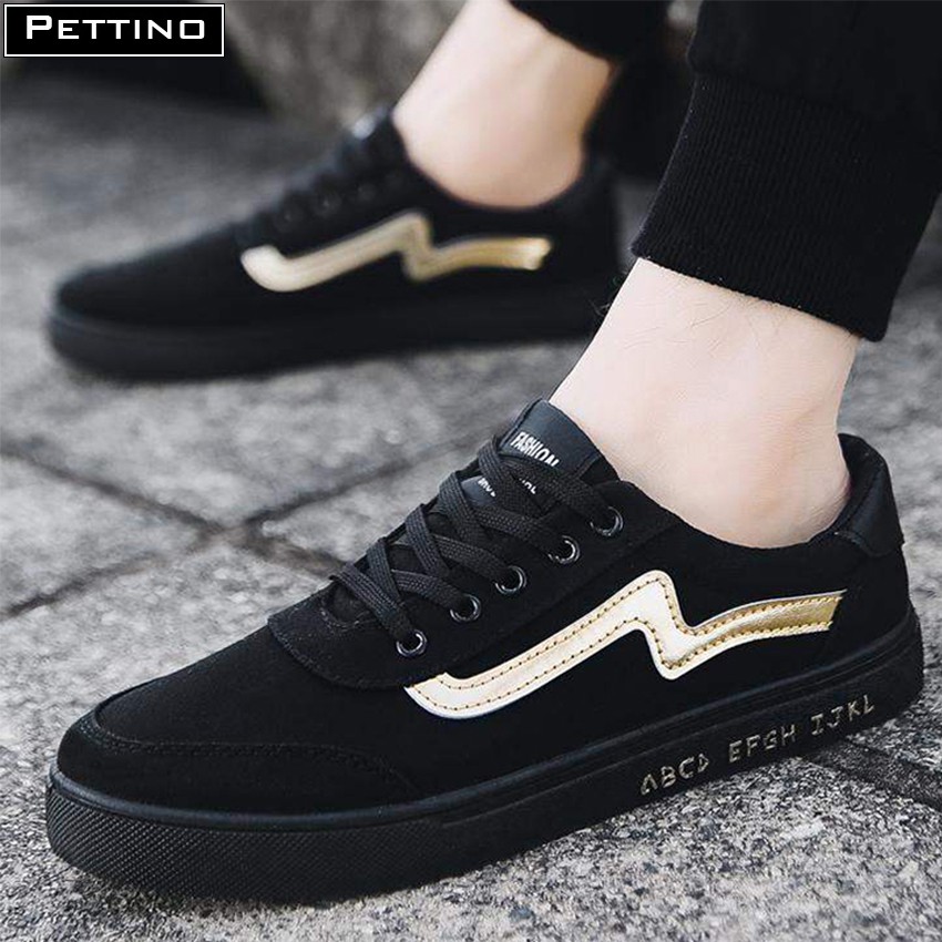 Giày sneaker nam thời trang màu đen PETTINO - SSGT01