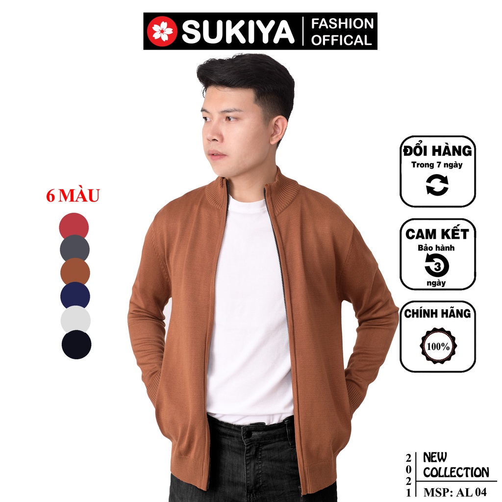 Áo khoác len cardigan SUKIYA nam chất đẹp AL04 - SIÊU HOT