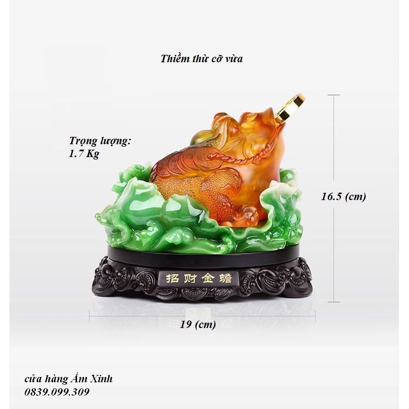 Thiềm Thừ Cóc Ba Chân ngậm tiền Phong Thủy đặt bàn thờ Tài Lộc Dồi Dào