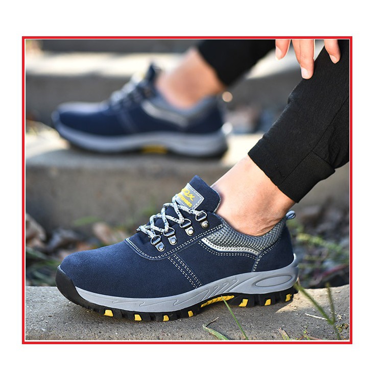 Giầy Bảo Hộ Lao Động Nam Cực Kì Cá Tính Phong Cách Đế Sắt, Mũi Bọc Sắt Dáng Thể Thao | BigBuy360 - bigbuy360.vn