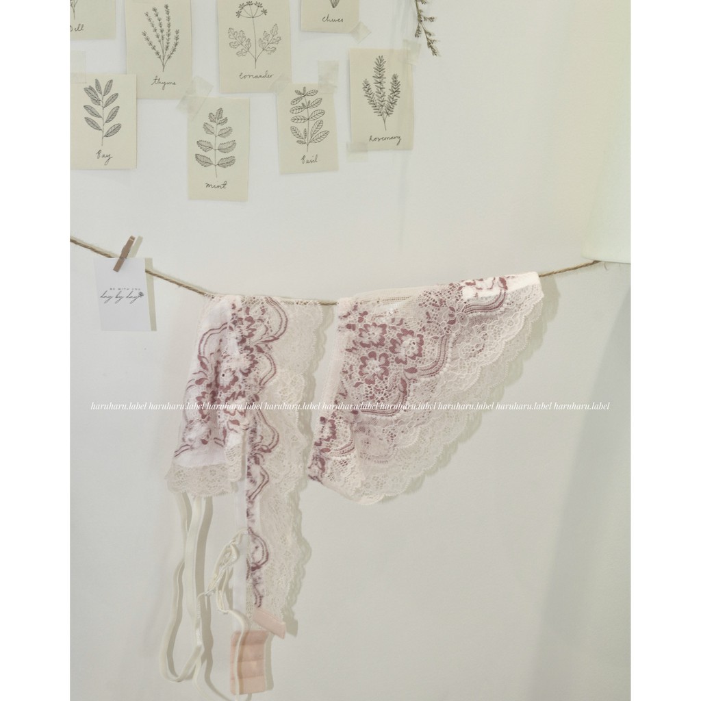 Baby Set Bralette ren ngọt ngào hàng Việt Nam made by haruharu.label - Tự thiết kế