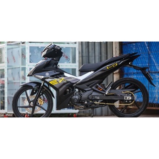 Tem rời exciter 150 2022 dán xe đen phối tem vàng - tem chuẩn đẹp