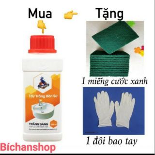 [SẠCH NHẤT] Nước Tẩy Men Sứ 🔥 FREESHIP🔥 Tẩy Bồn Sứ,Bồn Cầu, Inox, Gạch Men Không Mùi