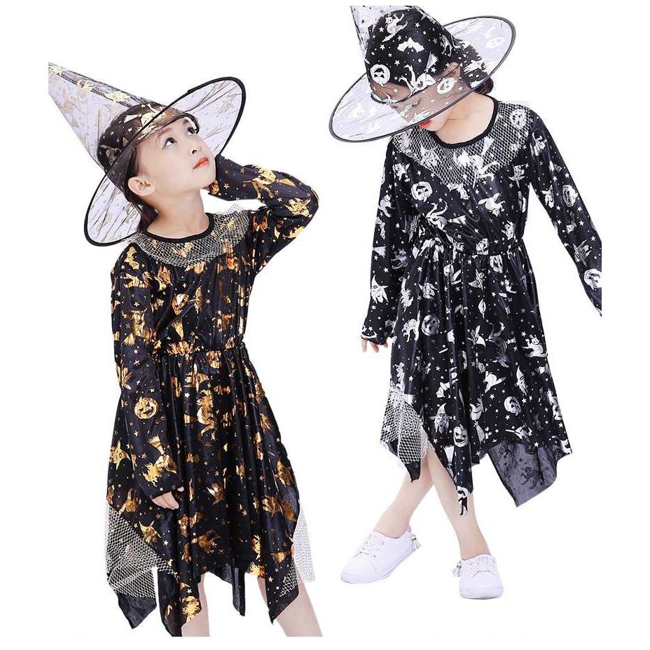 Trang phục phù thủy cho bé gái Halloween