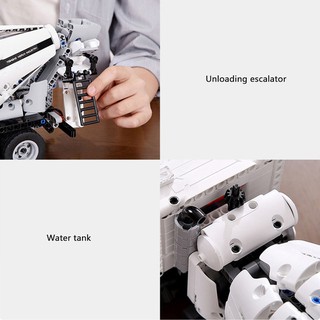 Lego lắp ráp Xe Bồn Mijia Mitu Engineering Mixer