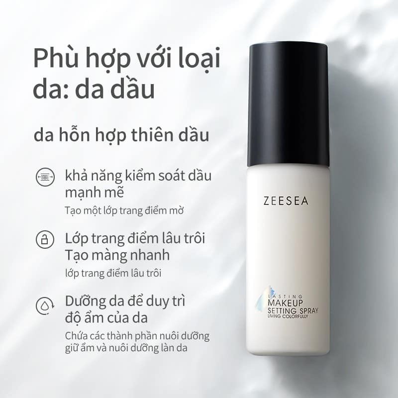 SĂN SALE⚡️Xịt trang điểm, khóa lớp makeup ZEESEA tạo hiệu ứng bóng lâu trôi 50ml & 100ml - Logod.m | BigBuy360 - bigbuy360.vn