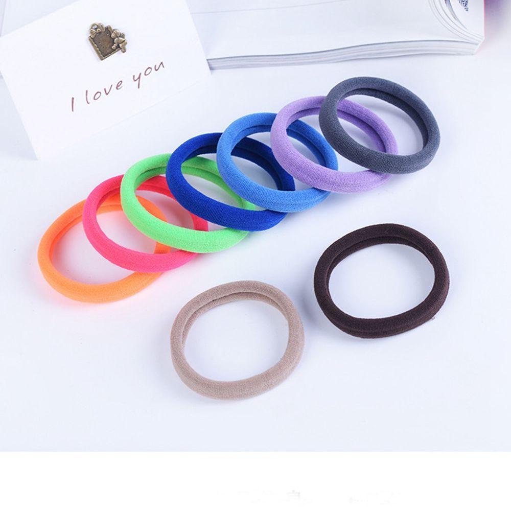 Set 40 / 60 Dây Cột Tóc Co Giãn Nhiều Màu Sắc Thời Trang Cho Nữ