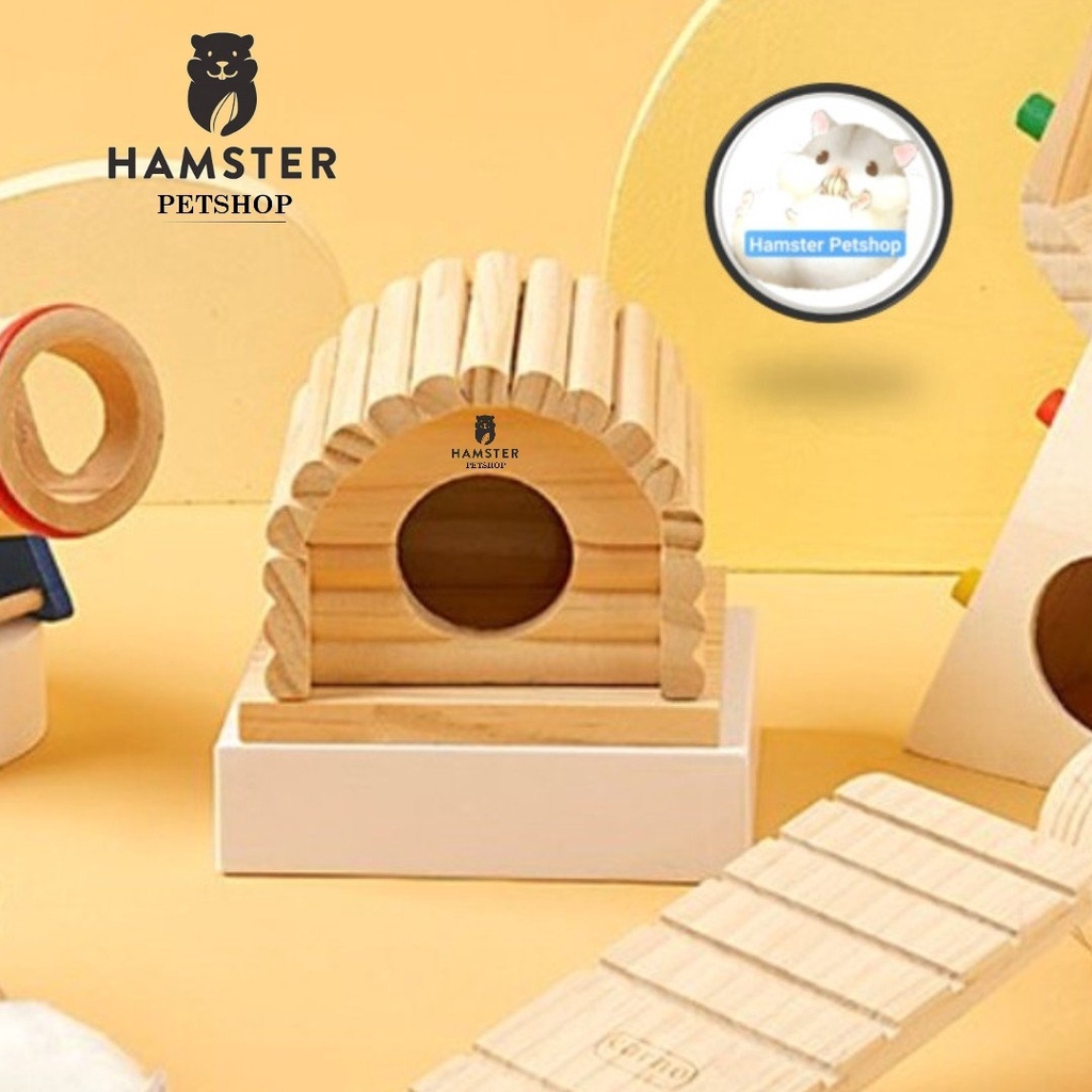 Nhà gỗ Vòm cho Hamster bear nhỏ , ww , robo , campel