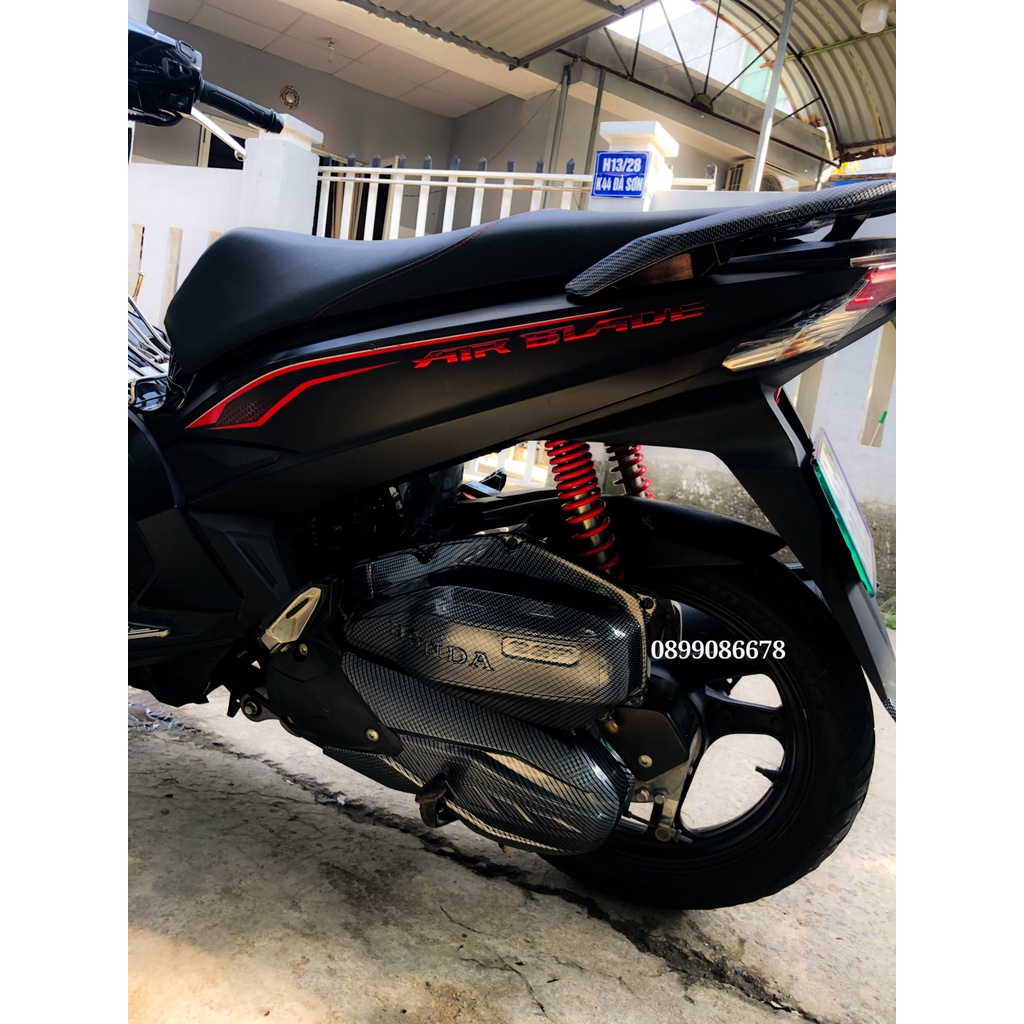 Ốp Quạt gió (Két nước) Carbon Honda Air Blade từ đời 2016, 2017, 2018, 2019, 2020, 2021 - Phụ kiện AirBlade Cacbon