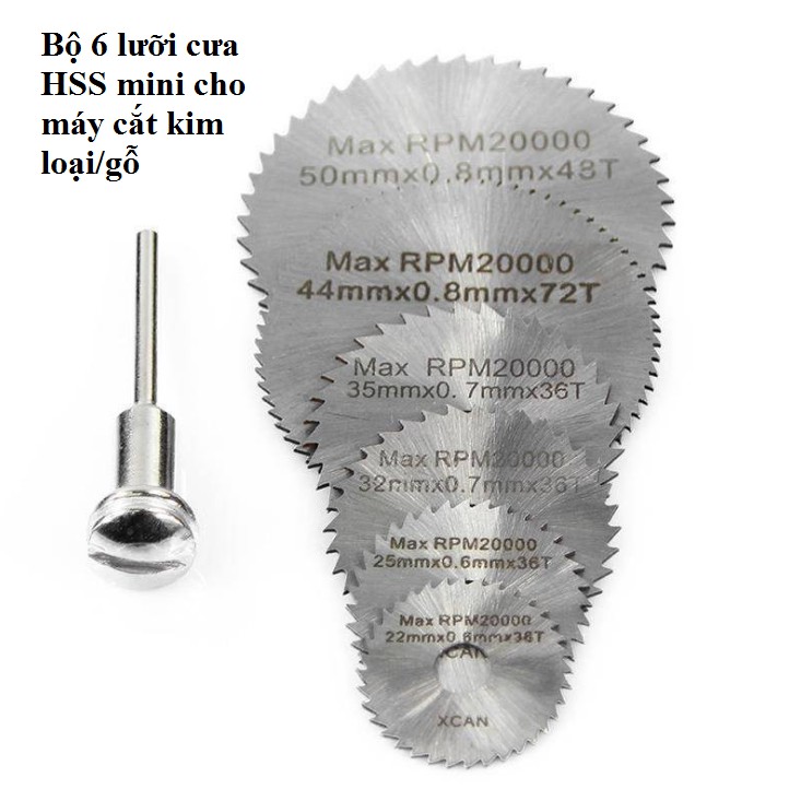 Bộ 6 lưỡi cưa hợp kim cao cấp