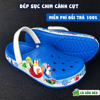 Dép sục Cross trẻ em HÌNH CHIM CÁNH CỤT chống trơn trượt siêu dễ thương.