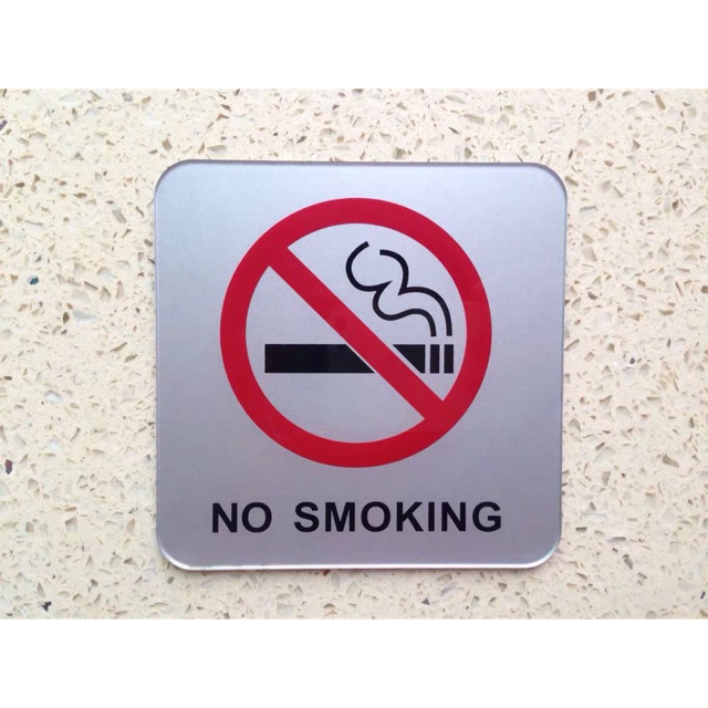 Biển cấm hút thuốc no smoking