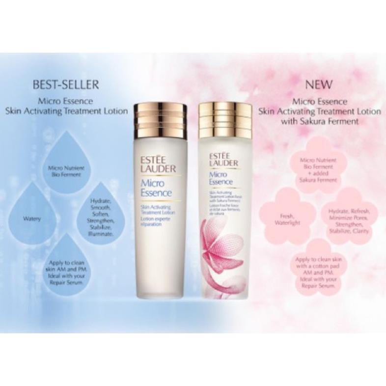 Nước Thần Hoa Anh Đào Esstee Lauder Micro Essence Skin Activating Treatment Lotion Fresh With Sakura Ferment Mini 30ml