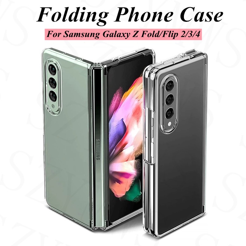 Ốp Điện Thoại Trong Suốt Cho Samsung Galaxy Z Flip 3 / 4 Samsung Z Fold 2 3 4 5G