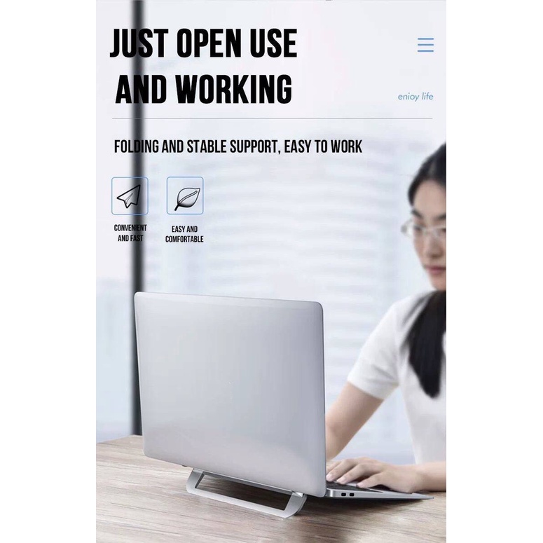 Giá Đỡ tản nhiệt nhôm siêu mỏng Calstone Cho Macbook & Laptop