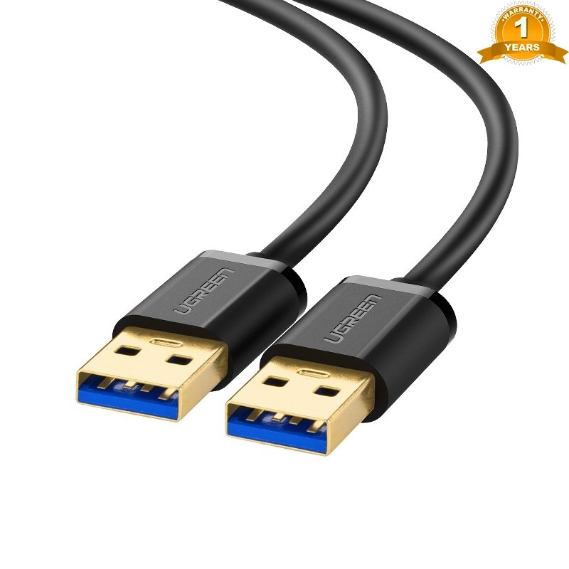 Cáp USB 3.0 hai đầu đực Ugreen 10369 10370 10371 (Dài 0,5m 1m 2m) - Hàng Chính Hãng