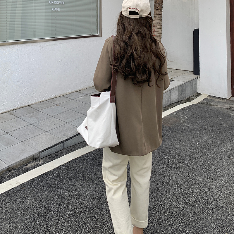 IELGY Túi Xách Đeo Vai Bằng Vải Cỡ Lớn Thời Trang Dành Cho Nữ