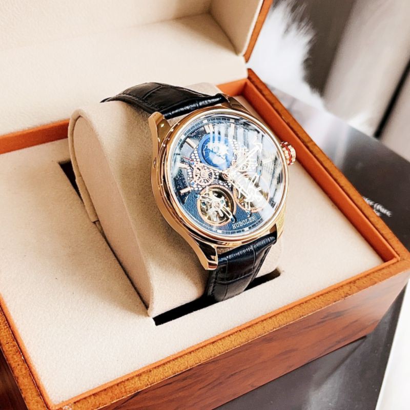 ĐỒNG HỒ NAM HUBOLER FOR MEN MỚI RA MẮT BẢN DÂY DA
