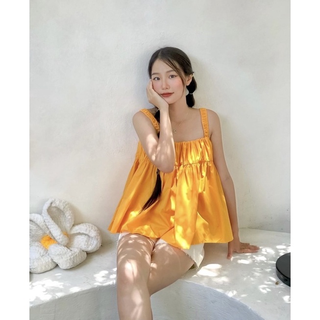 Áo Dây Xoè Rộng Tone Màu Tươi Trẻ Che khuyến Điểm Đủ Màu WINY TOP