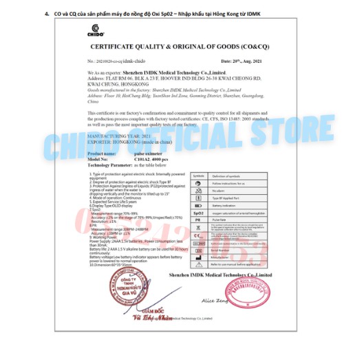 Máy đo nồng độ oxi trong máu, máy đo spo2 kẹp ngón đo chính xác, đo nhịp tim, tưới máu