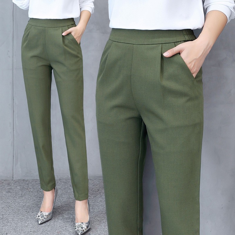 READY STOCK Women Formal Long Pants Plus Size Elegant Casual Fashion Pencil Pants