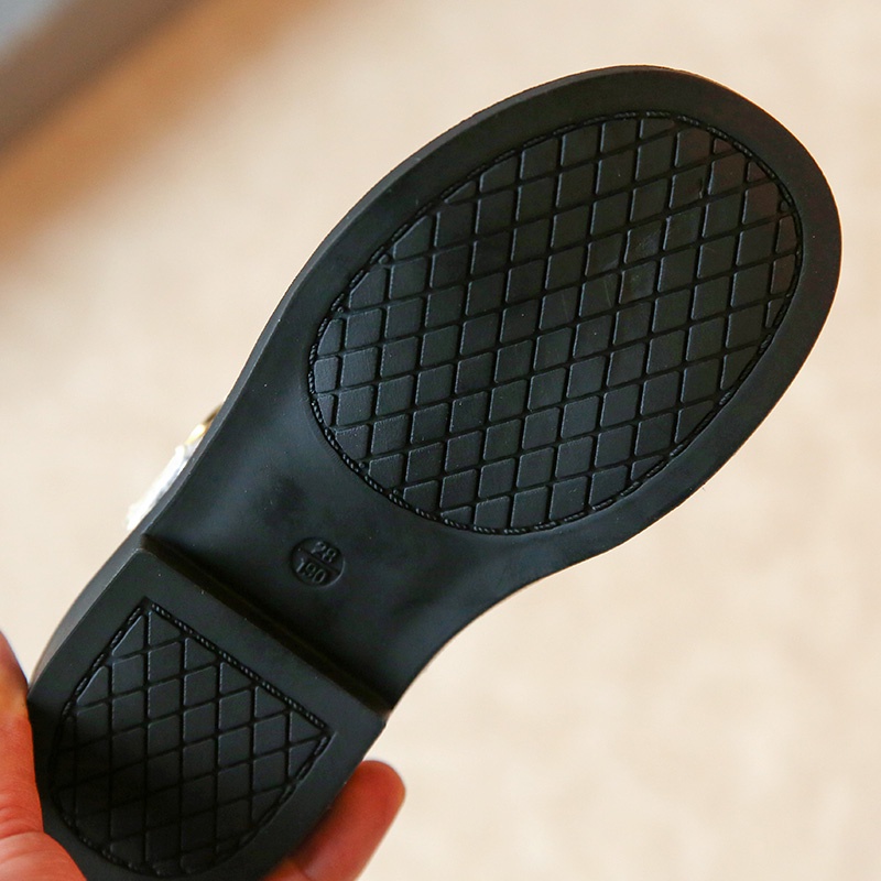 Giày Da Mềm Màu Trơn Thời Trang Vintage Cho Bé Gái Từ 2-16 Tuổi